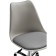 Computer chair Kolin Metal/Eco -leather/plastic, chrome/gray 49x56x79 cm