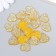 Decor for creativity Plastic "Heart" holography orange set 20 pcs 1.6x1.6 cm