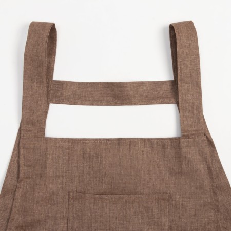 Apron Ethel "Style" b. In brown 60 x75cm, 60% p/e, 20% cotton, 20% of lons-1
