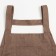 Apron Ethel "Style" b. In brown 60 x75cm, 60% p/e, 20% cotton, 20% of lons