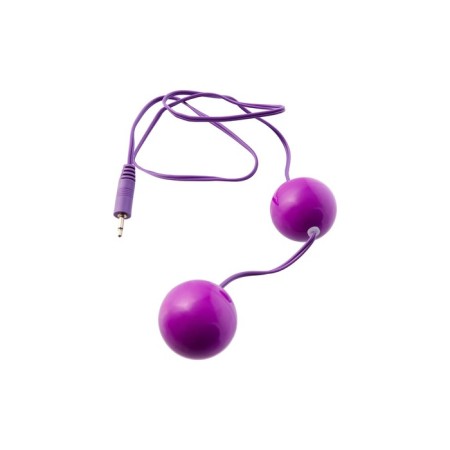 Vaginal balls with vibration Toyfa, ABS plastic, purple, 12.2 cm-1