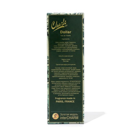 Toilet water for men Charle Style $ Dollar, 100 ml-3