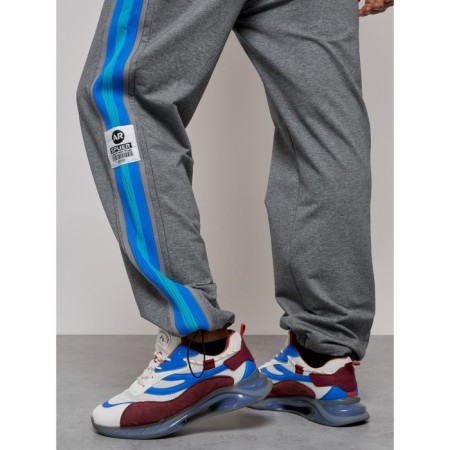 Sports male trousers, size 50, gray color-16