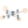 Rivoli Tanya 3164-304 4he27, 40W chandelier