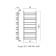 Water towel Domoterm "Laura", P12, 12 crossbars, 500 x 985 mm, bronze
