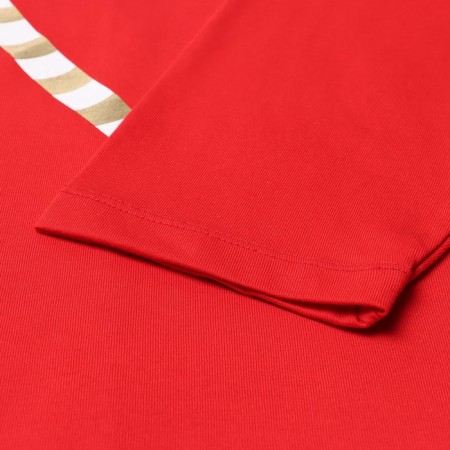 Female home set (jumper/pants), red color, size 52-6