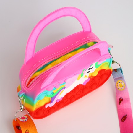 Bag's bag with lightning, red/pink color-2