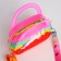 Bag's bag with lightning, red/pink color