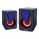 Computer speakers 2.0 Perfeo Shine, 2x3, USB, LED backlight, black