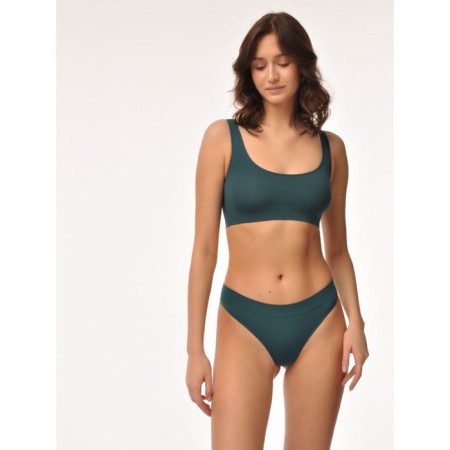 Women's top on wide straps Mirey Top Spalla Larga, size 48, emerald color-1