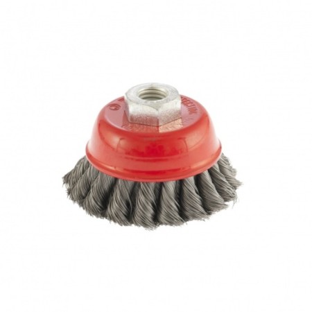 Matrix Ushm brush, d = 75 mm, M14, cup, two -row, twisted wire 0.35 mm-1