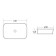 Grossman GR-3049 sink, rectangular, 610 x 400 mm, white