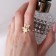 Ring "Stars" trio, color gold, dimensionless