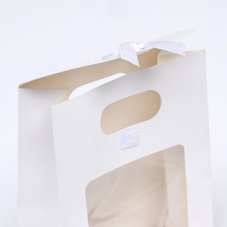 Box-pack, with a window, white, 16 x 12 x 6 cm-2