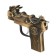 Gas lighter "Pistol with a dragon", with a laser, Piezo, 1.8 x 7.2 x 9.5 cm
