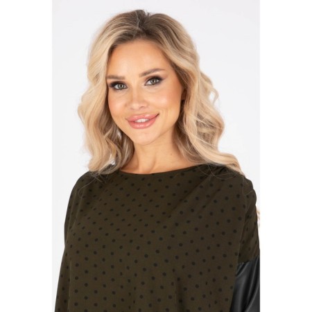 Female blouse, size 44, khaki color-8