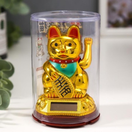 The pendulum from the solar battery "Mani-Neko Gold" 9.5x6.5x6.5 cm-4