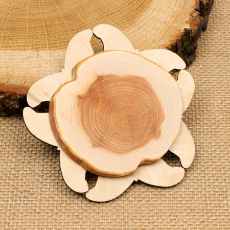 Hot "blue butterfly" stand, 11x11cm, juniper-2