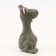 Bruttail toy for dogs from latex "Mouse", 10 cm, gray