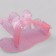 Rubber massage brush on hand, pink