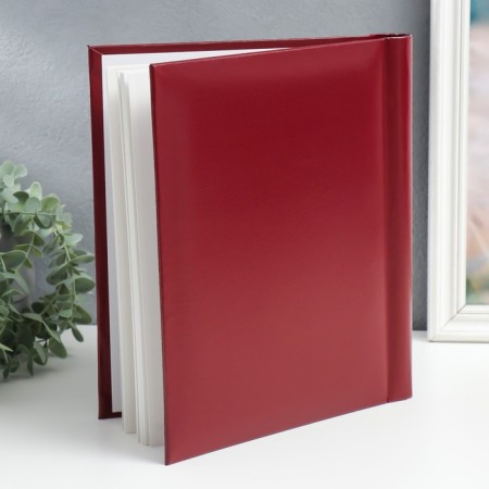 Photo album magnetic for 30 sheets 23x28 cm red-1