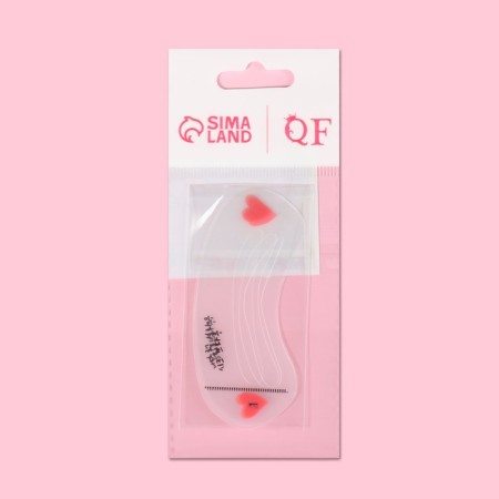 Stencils for makeup and eyebrow correction, set - 3 pcs-3