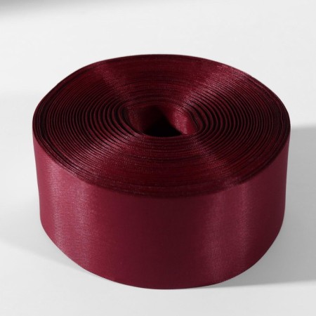 Nylon ribbon, 50 mm, 100 ± 5 m, burgundy color-1