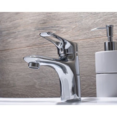 Sink mixer "RMS" SL120-001F, single-leaf, cartridge 40 mm, zinc, chrome-1