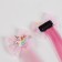 Local Locom "Bow", straight hair, on a hairpin, 32 cm, color mix