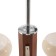Savina chandelier 3he27 40w brown 52x52x60cm