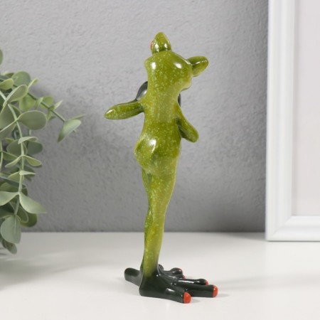 Souvenir Polystone Lac "frog shows his heart with paws" 7.5x5.8x16 cm-2