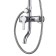 The shower system Milardo Stripe Stersb1fm06, tropical shower, shower set, brass, chrome