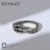 Ring "Right" claws, color black silver, dimensionless