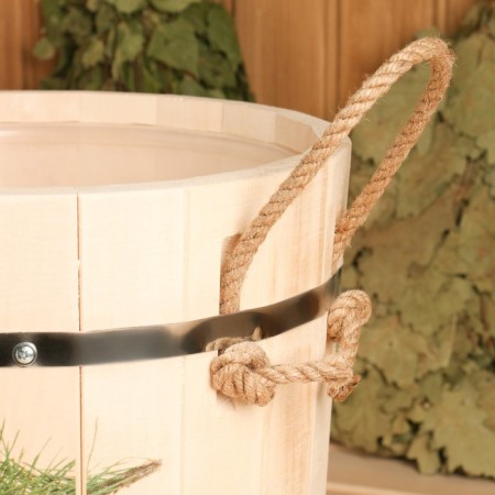 LIPS -13 -liter -panel, plastic insert, stainless rim, rope handles, "spruce branch"-7