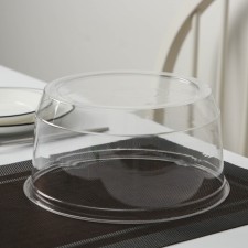 Tortovitsa plastic disposable pr-T-T-T-193, lid, external 11 × 10 × 7 cm, internal 22.5 × 19.4 × 10 cm, bottom 22.5 cm color transparent, 100 pcs/units.