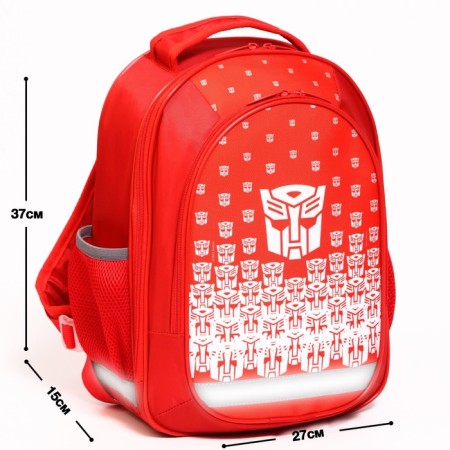 School backpack with an ergonomic back, 37x26x15 cm, transformers-1