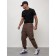 Cargo jeans men, size 50-52, brown color