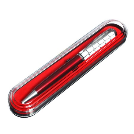 Gift handle, ball "mosaic" in a plastic case, rotary, burgundy-white-1