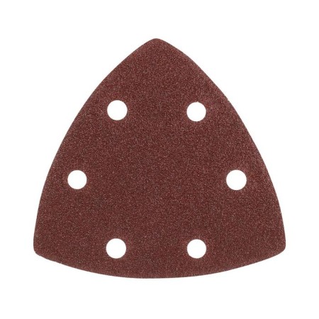The grinding triangle on Velcro Patriot, 80x80x80mm, P80, 6 holes, 5 pcs.