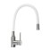 Accoona A48104G kitchen mixer, single -leaf, with nut, stainless steel, white/satin