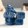 Souvenir Ceramics stand for d/toothpicks "Dracos with gifts" blue-gold 4x6.5x7 cm