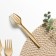 A set of disposable forks of corn starch Nature, 18 cm, 6 pcs, color mix
