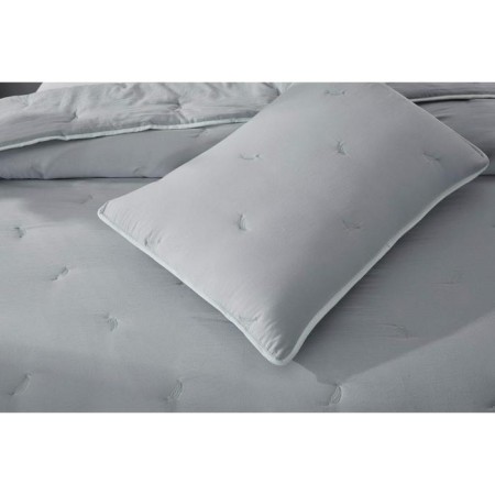 A set with a covering “Erica”, size 160x220 cm, 50x70 cm, gray color-5