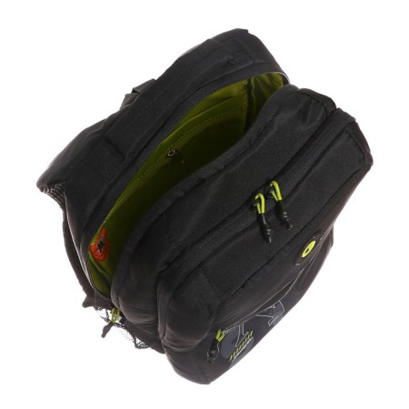 School backpack, 39 x 26 x 19 cm, Grizzly, ergonomic back, laptop department, black-10