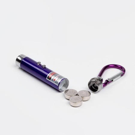 Laser pointer, with carbine, range 1 km, 3 lr 44, 7.3 x 1.2 cm, lilac-2