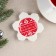 Ceramic stand for a tea bag "Cell and comfort", 8 x 9 cm, white color
