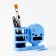 Clock - desktop organizer "Minim", discrete move, D -10 cm, 15 x 5 x 11 cm, aa