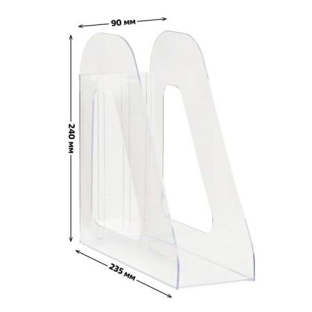 Paper tray Vertical Istanm "Favorite", transparent, width 90mm-2