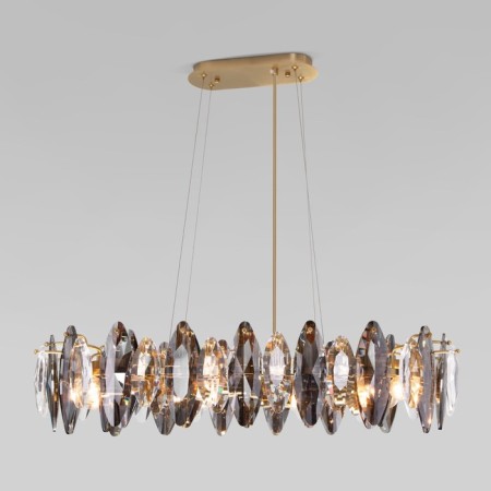 Suspended Bogate’s ONYX 372/8, E14, 8x40W, 800x400 mm, Color gold