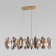 Suspended Bogate’s ONYX 372/8, E14, 8x40W, 800x400 mm, Color gold
